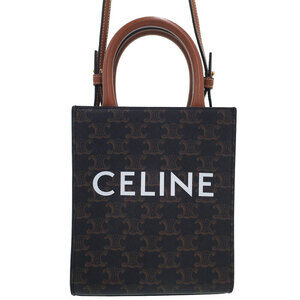 Celine Triomphe Canvas Vertical Cabas Bag